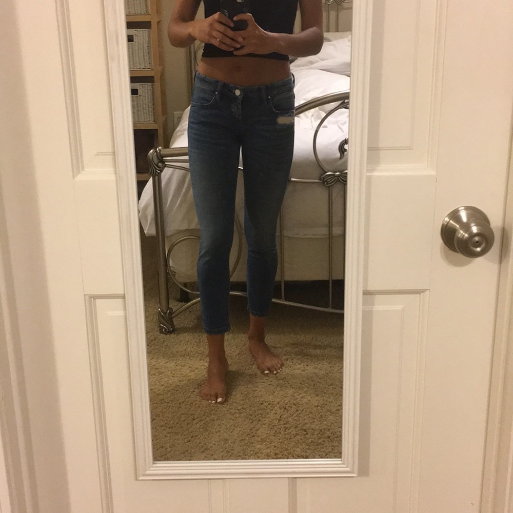 Blank NYC Medium Wash Low-Rise Skinny Jeans